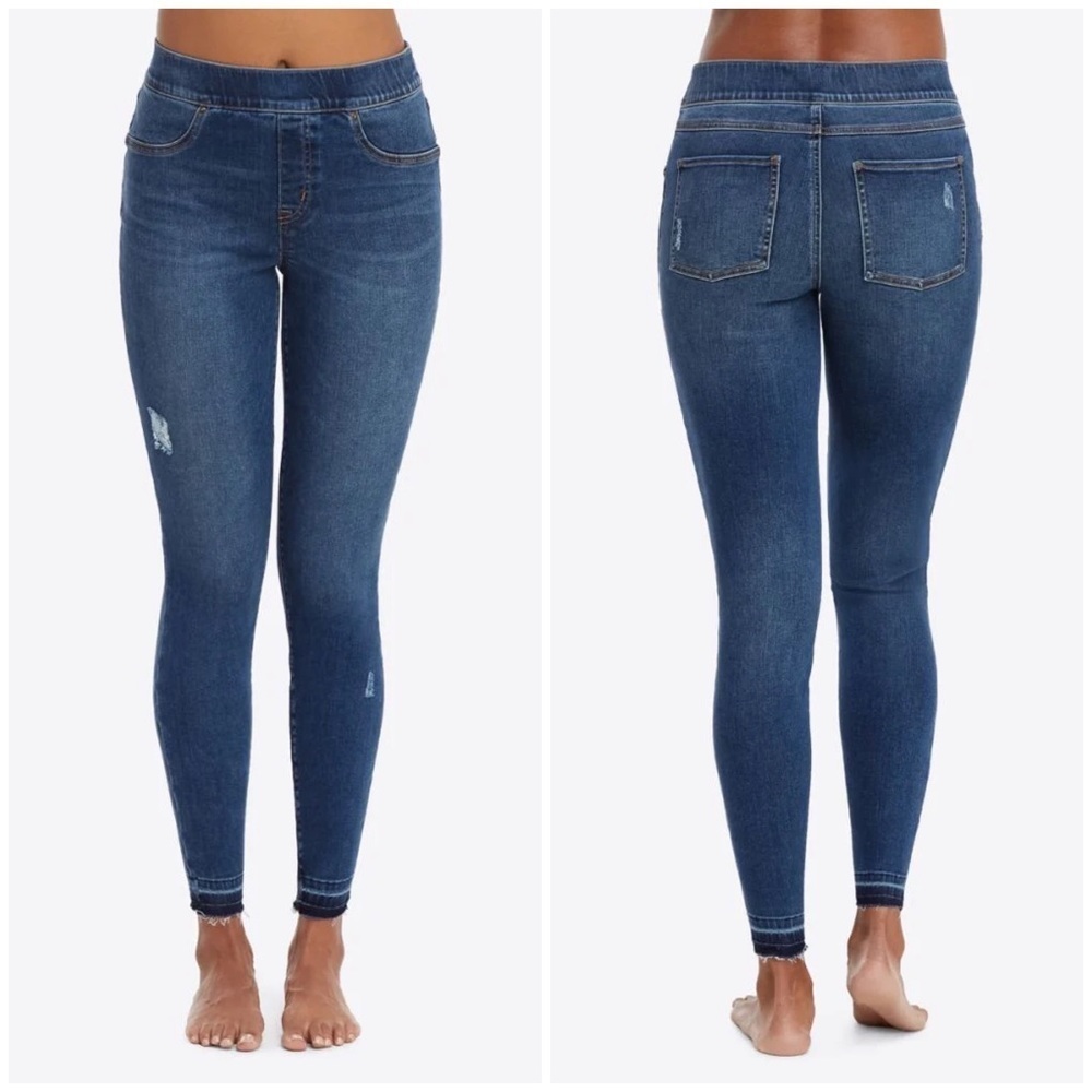 Spanx Distressed Skinny Jeans 20203R Size M - Picture 3 of 14
